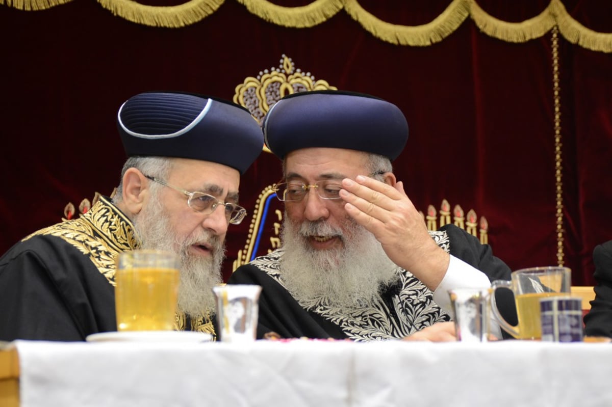 תיעוד ענק: הראשונים לציון הגר"י יוסף והגר"ש עמאר בשיעור משותף