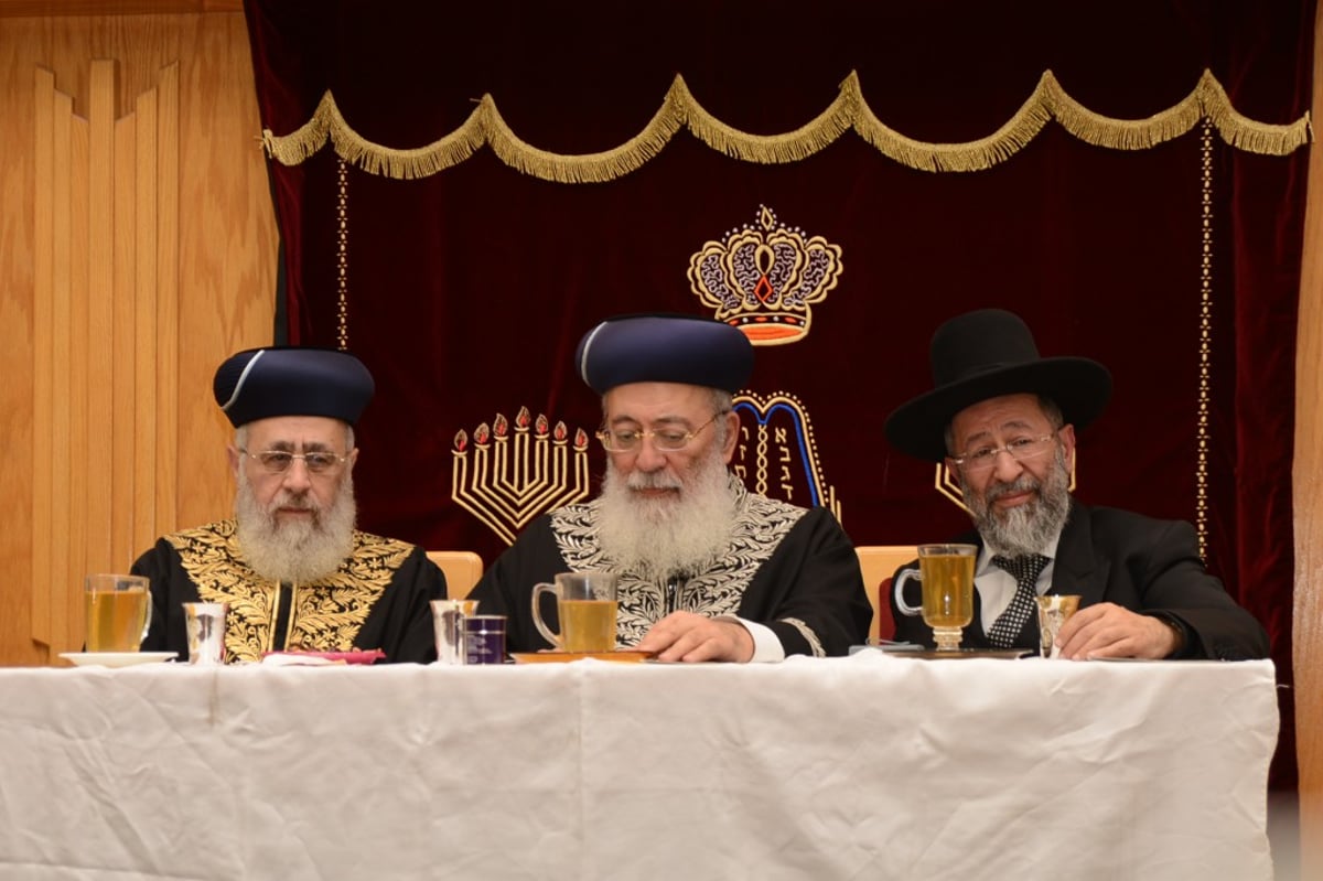 תיעוד ענק: הראשונים לציון הגר"י יוסף והגר"ש עמאר בשיעור משותף