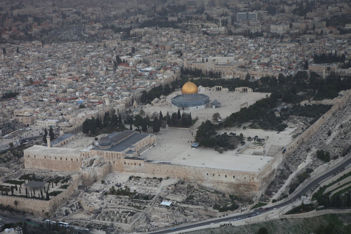 גלריה מרהיבה: מבט מהאוויר על ירושלים