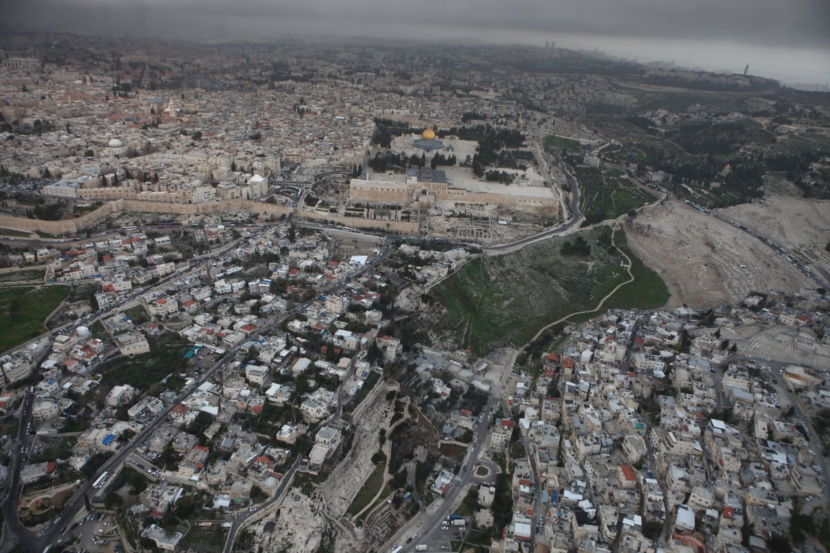 גלריה מרהיבה: מבט מהאוויר על ירושלים