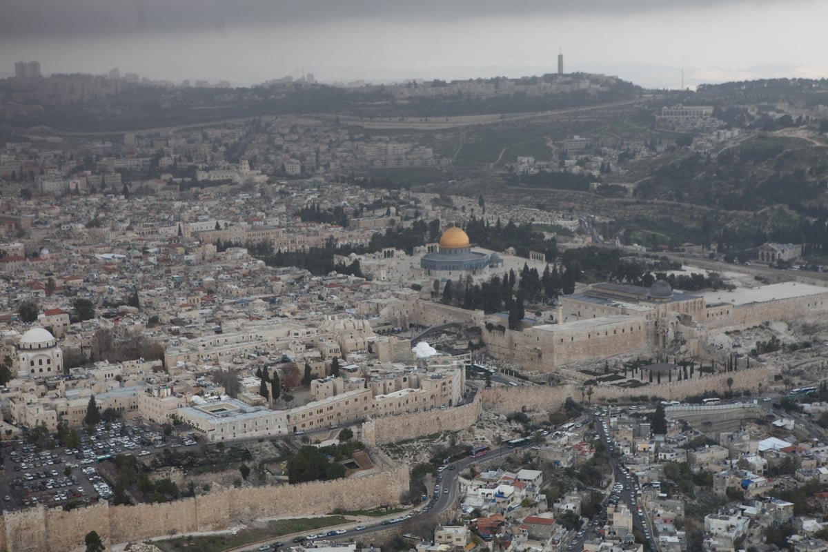 גלריה מרהיבה: מבט מהאוויר על ירושלים