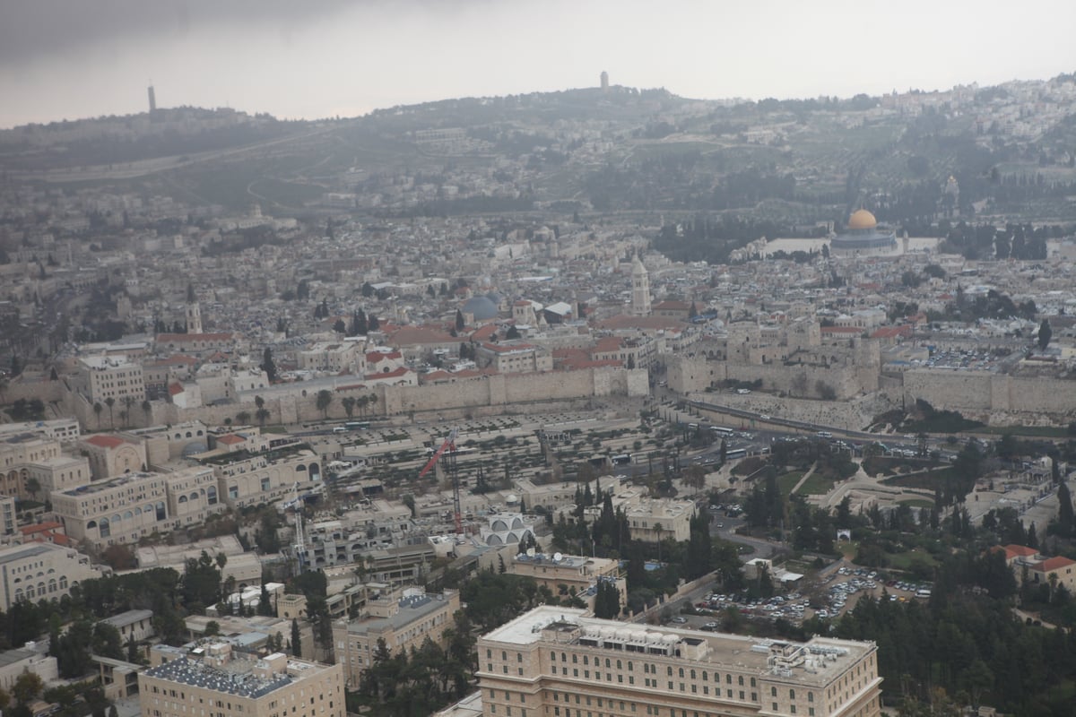 גלריה מרהיבה: מבט מהאוויר על ירושלים