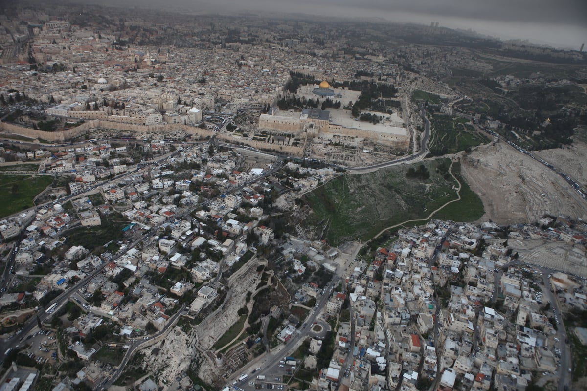 גלריה מרהיבה: מבט מהאוויר על ירושלים