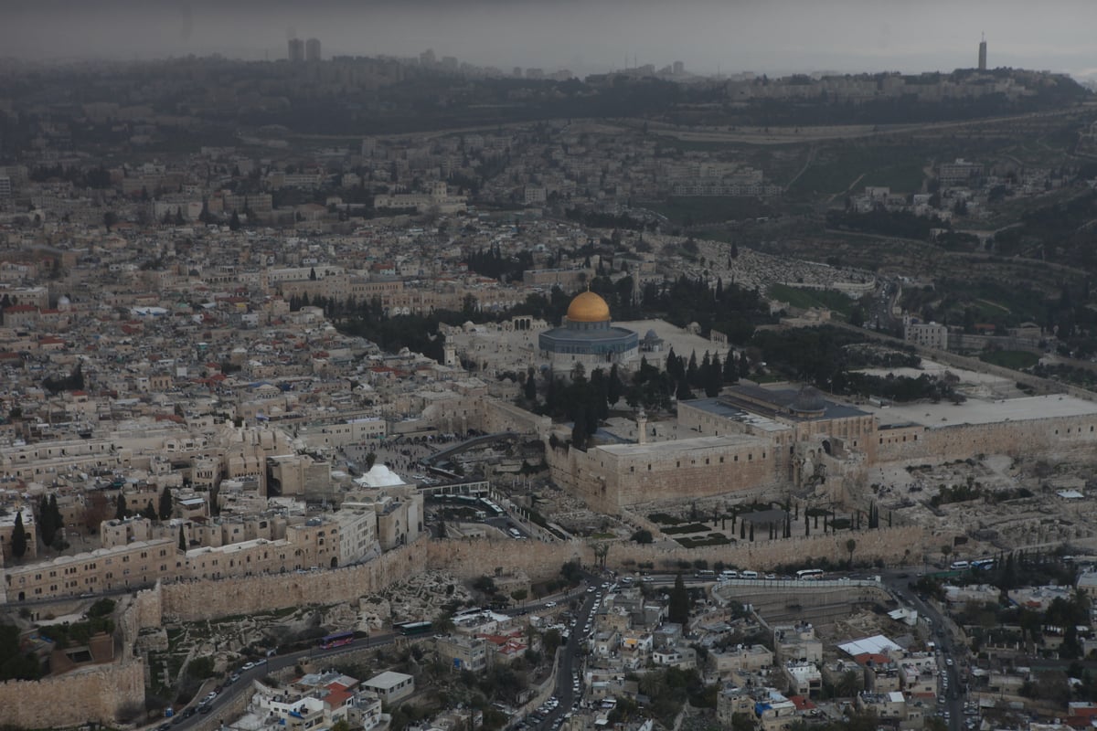 גלריה מרהיבה: מבט מהאוויר על ירושלים