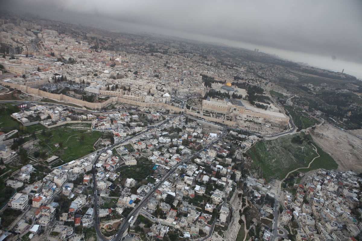 גלריה מרהיבה: מבט מהאוויר על ירושלים