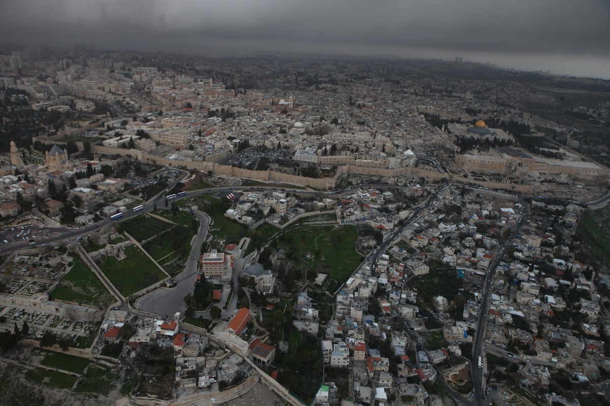 גלריה מרהיבה: מבט מהאוויר על ירושלים