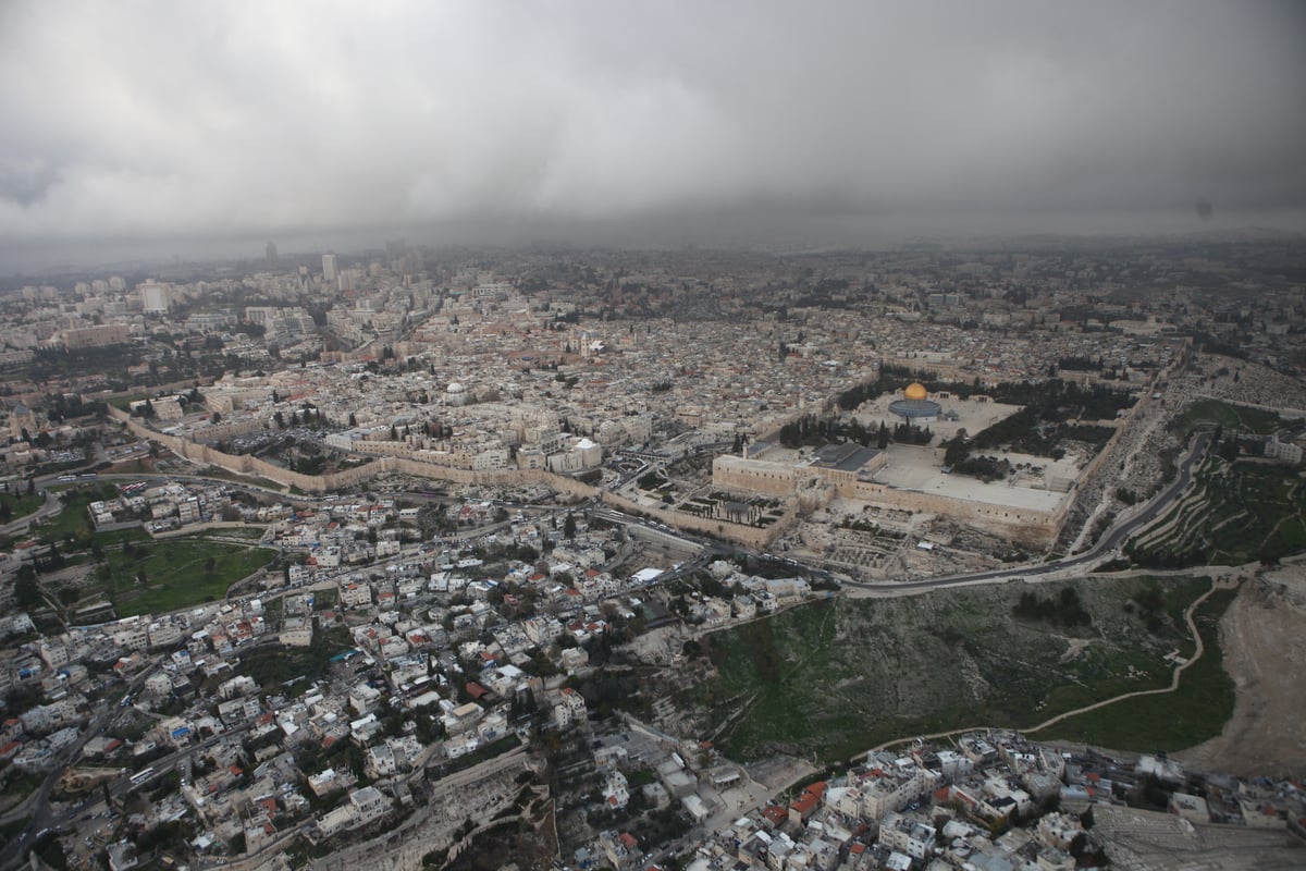 גלריה מרהיבה: מבט מהאוויר על ירושלים