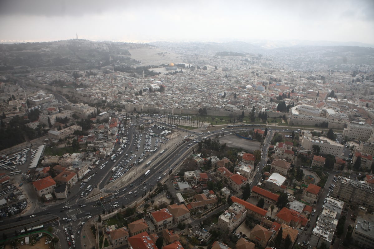 גלריה מרהיבה: מבט מהאוויר על ירושלים