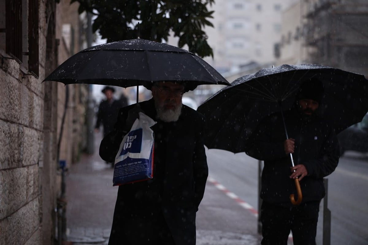 תמונות: הירושלמים מחכים לשלג