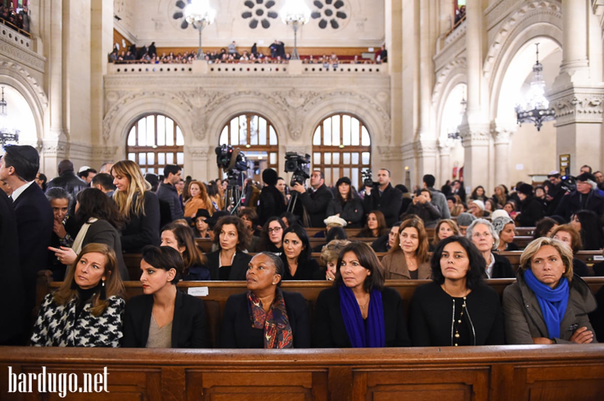 גלריה: עצרת הענק ברחובות צרפת ובבית הכנסת הגדול