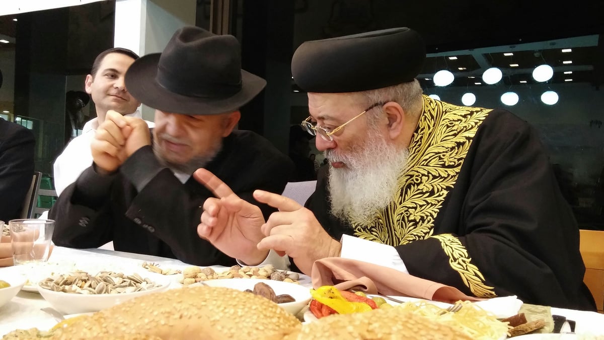 הגר"ש עמאר שבת עם צמרת מפלגת "יחד"