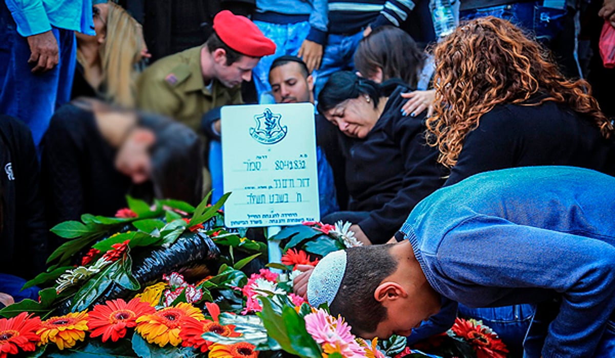 הלוויתו של דוד חיים ניני הי"ד, אחד ההרוגים בתקרית