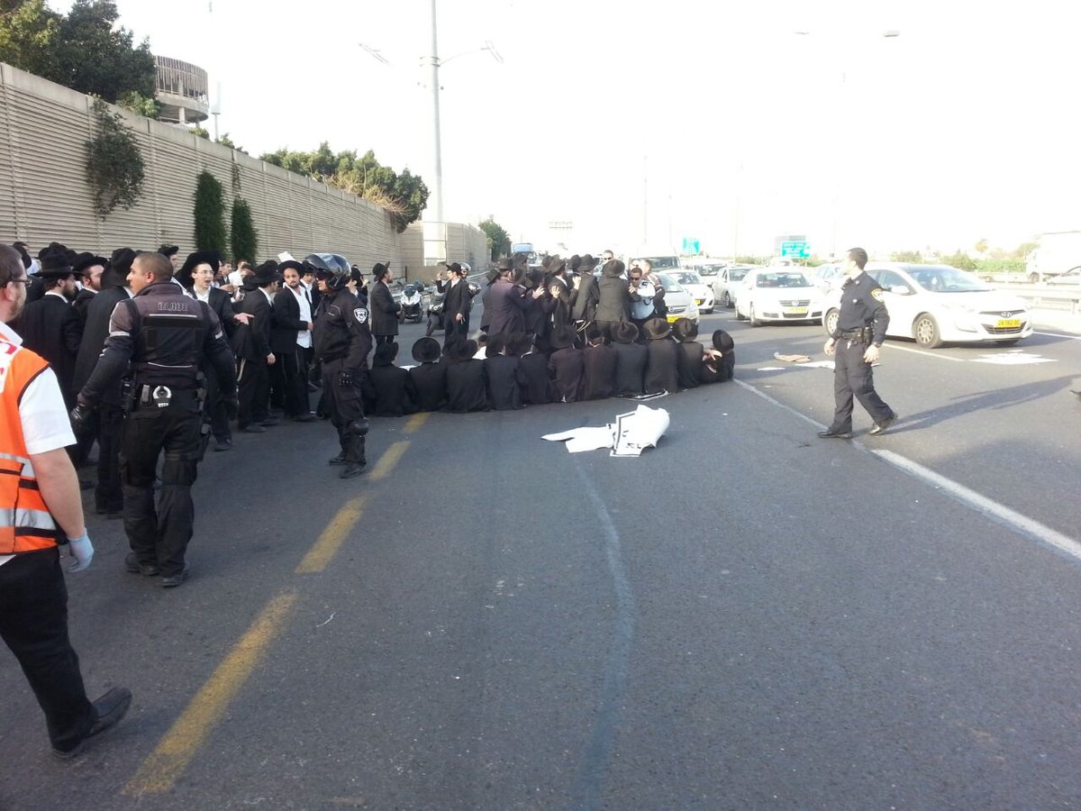 אנשי 'הפלג הירושלמי' מפגינים בצומת שילת ובכביש גהה; 10 עצורים