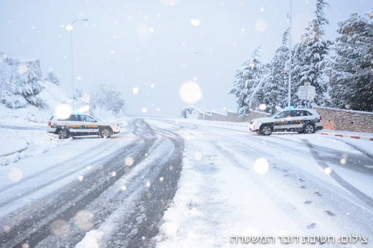 ירושלים התעוררה לבוקר לבן; עשרות ס"מ של שלג