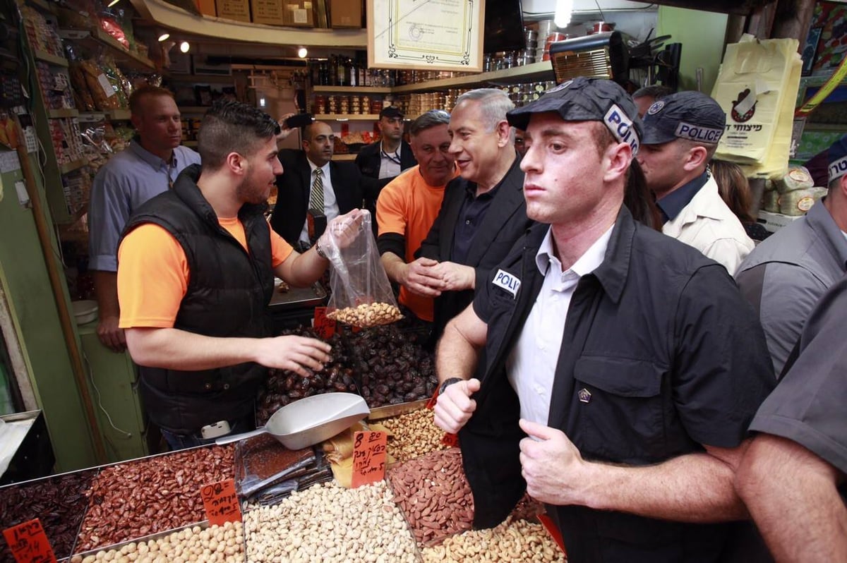 תיעוד: רה"מ בנימין נתניהו בשוק מחנה יהודה