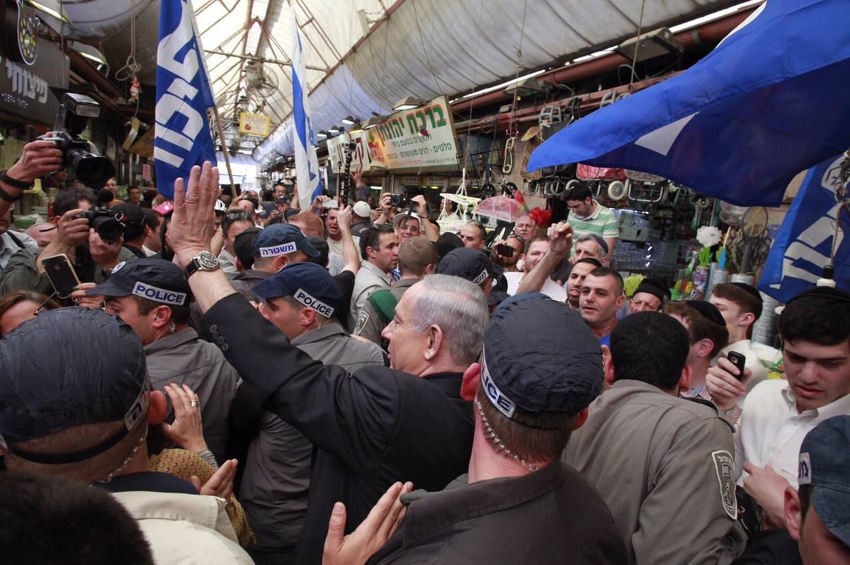 תיעוד: רה"מ בנימין נתניהו בשוק מחנה יהודה