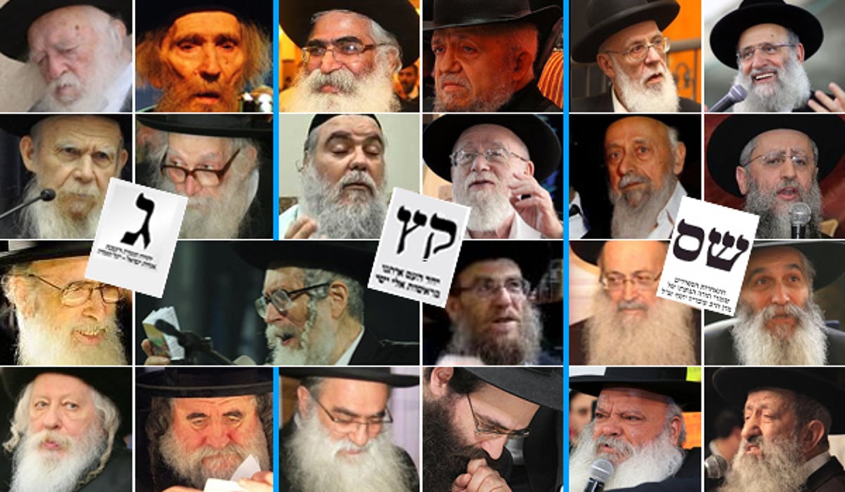 הרבנים שתומכים בש"ס, ב"יחד" וביהדות התורה