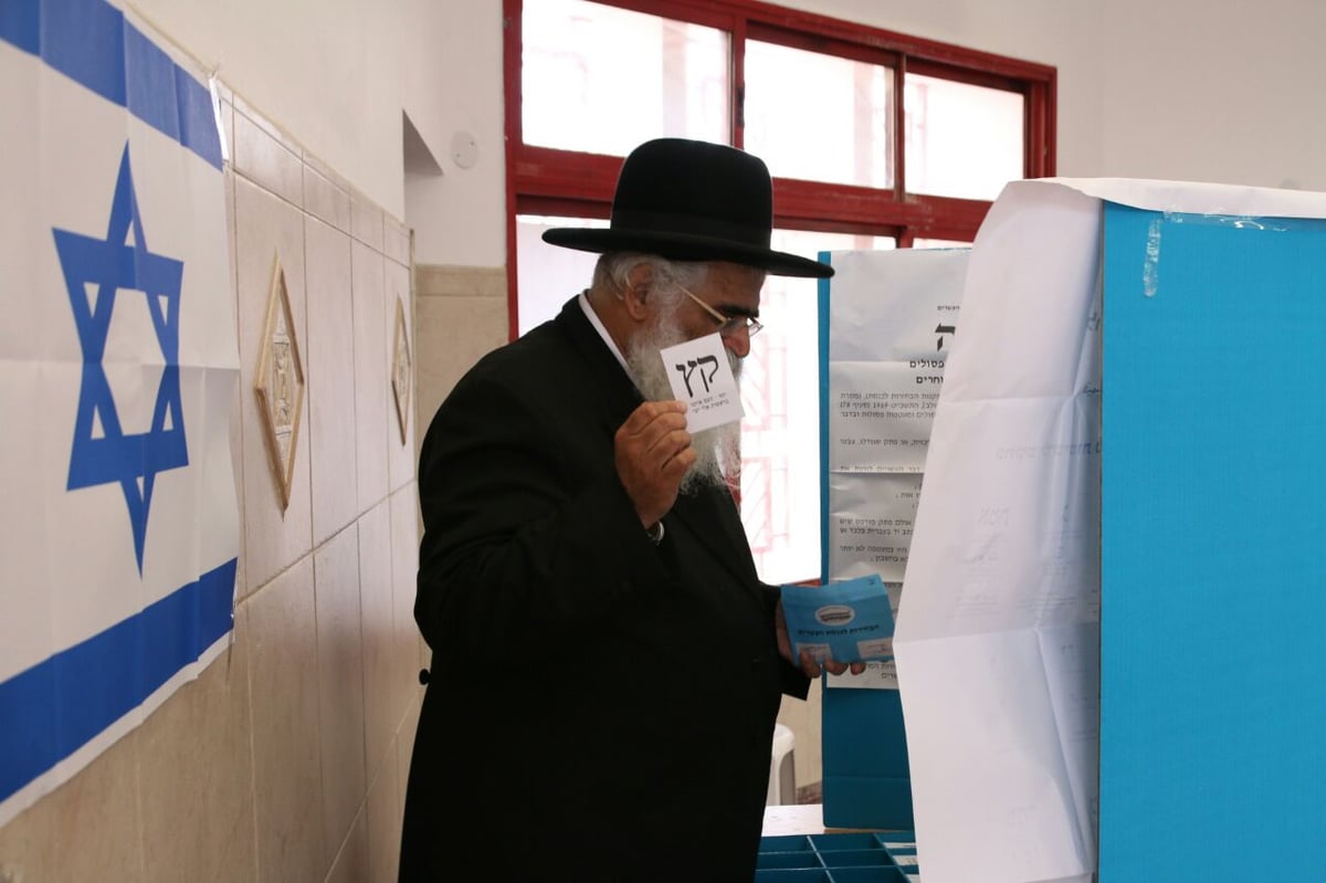 צפו: הגאון רבי יורם אברג'ל מצביע: "אמרתי לשם יחוד"