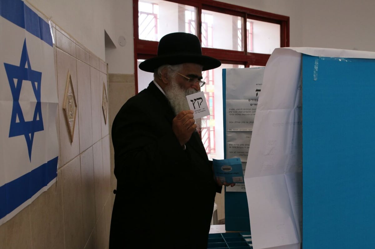 צפו: הגאון רבי יורם אברג'ל מצביע: "אמרתי לשם יחוד"