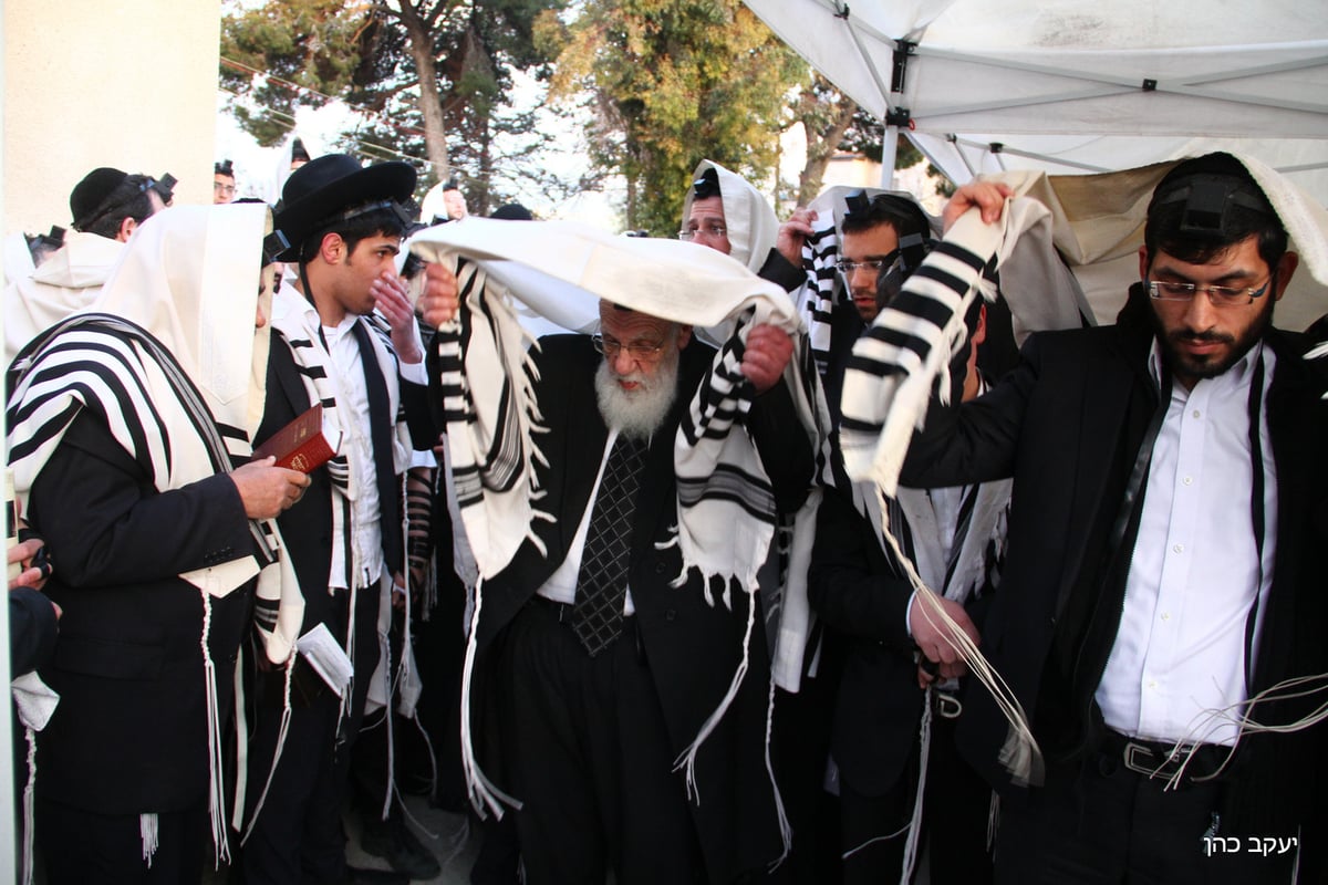 בוקר יום הבחירות בש"ס: תפילה בציון מרן הגר"ע יוסף זצ"ל • תיעוד