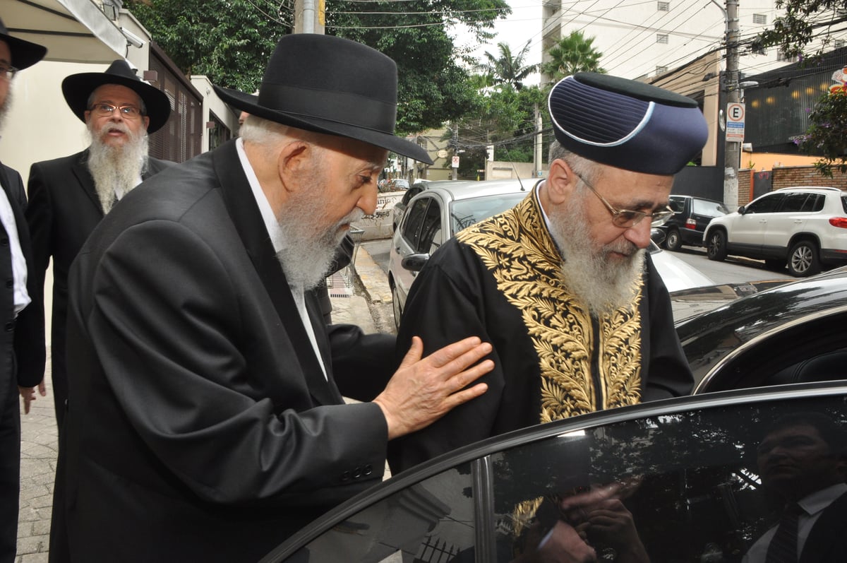 מיוחד: הראשל"צ הגאון רבי יצחק יוסף בביקור  בברזיל