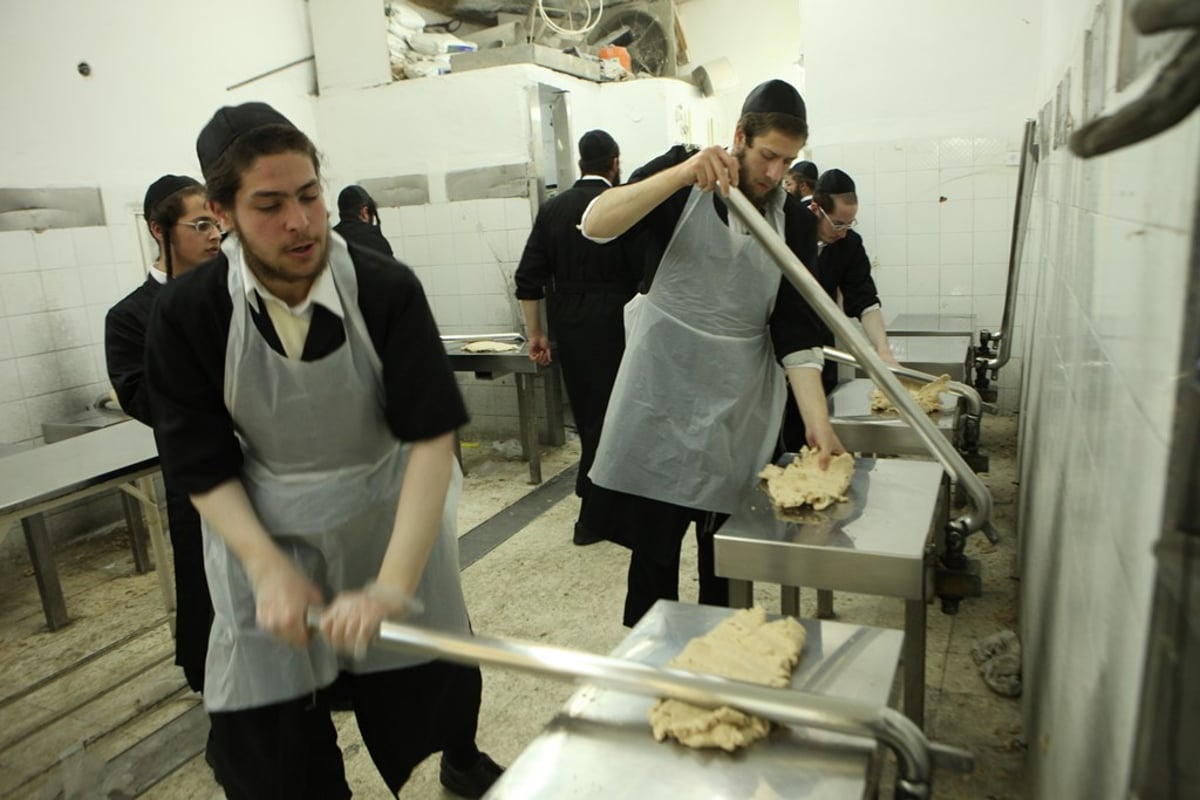 מהלישה ועד האפייה: כך אופים מצות • תיעוד מיוחד