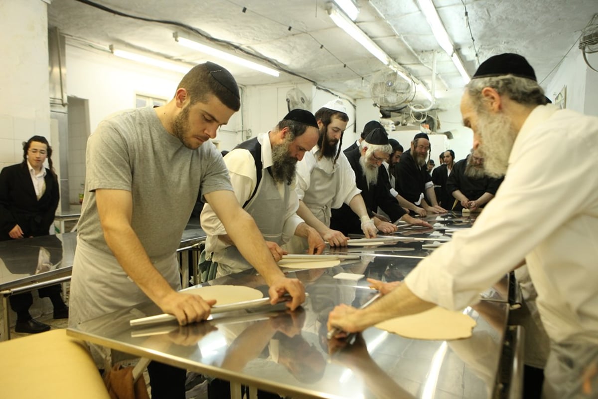 מהלישה ועד האפייה: כך אופים מצות • תיעוד מיוחד