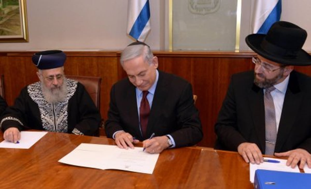 הרבנים הראשיים עם ראש הממשלה