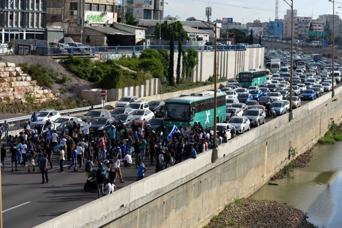 המחאה האלימה של בני העדה האתיופית • גלריה