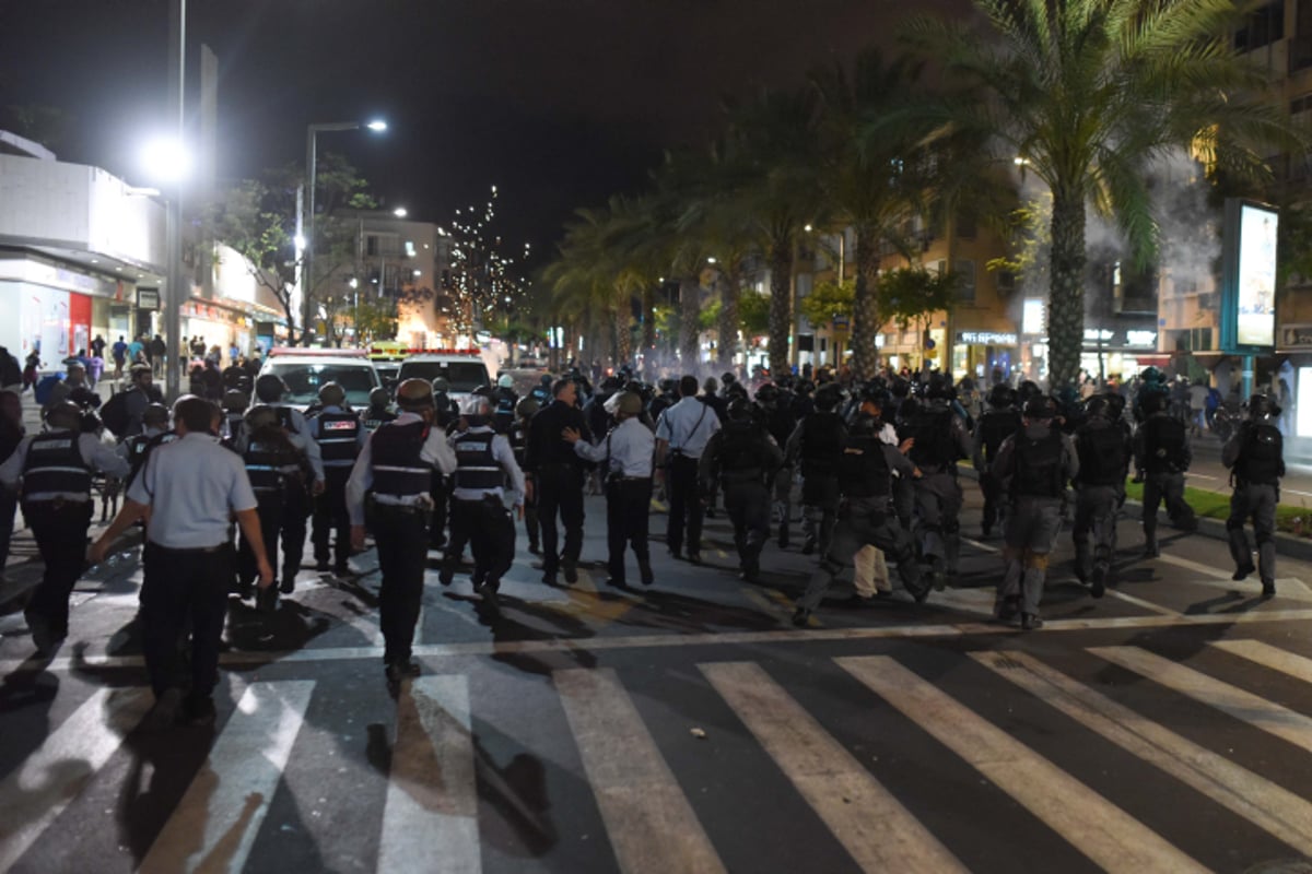 המחאה האלימה של בני העדה האתיופית • גלריה