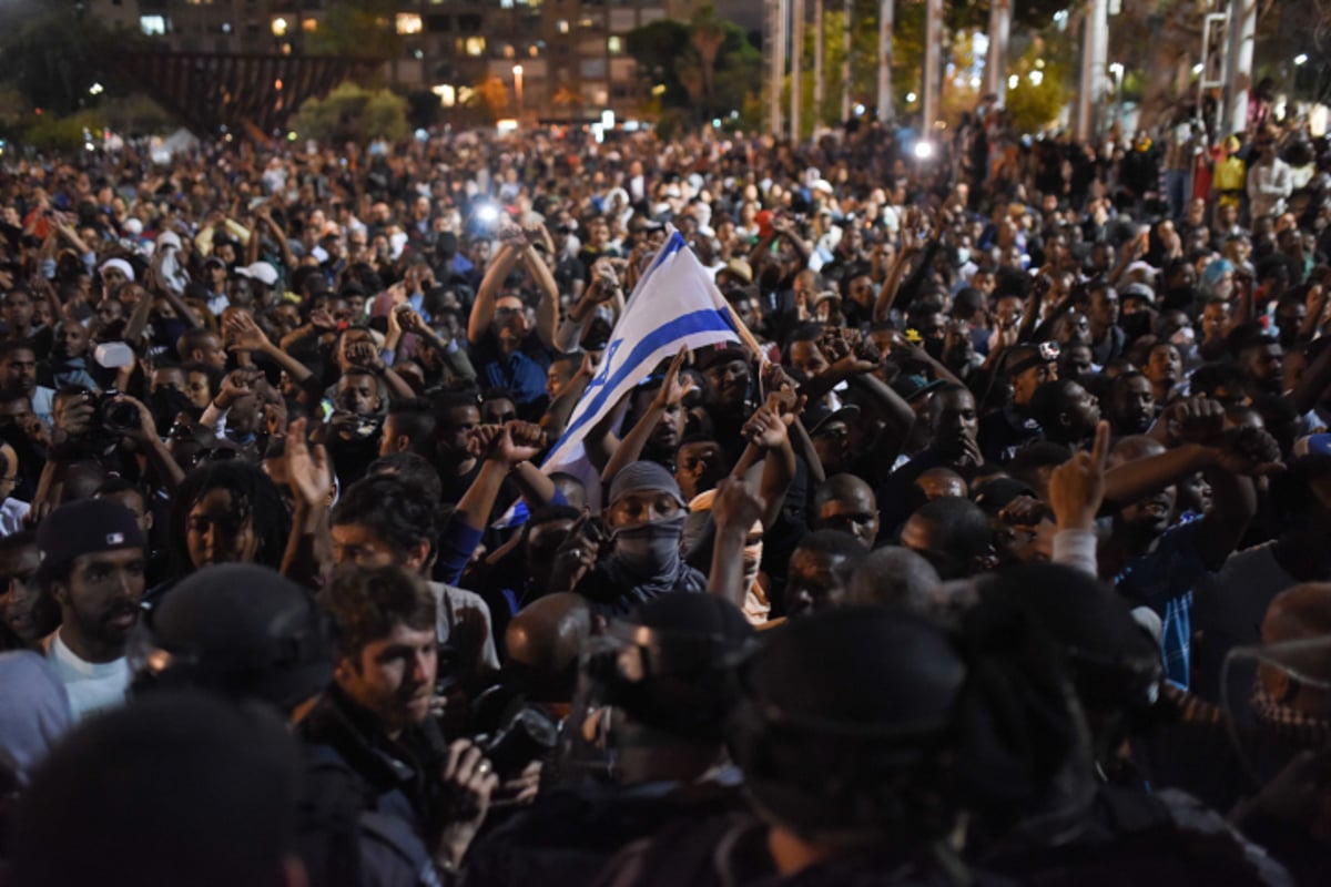 המחאה האלימה של בני העדה האתיופית • גלריה