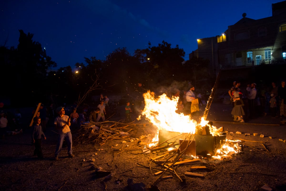 גלריה: ילדי ירושלים בהדלקת מדורת ל"ג בעומר