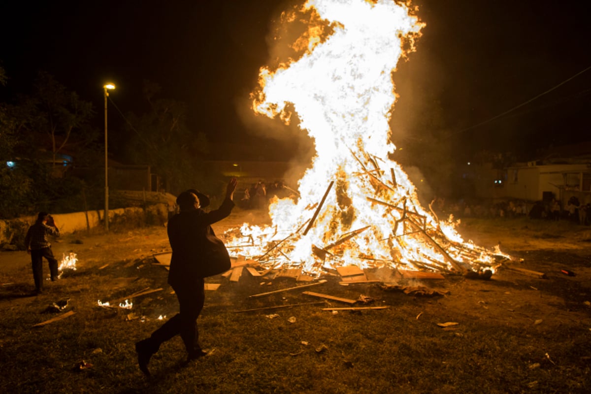 גלריה: ילדי ירושלים בהדלקת מדורת ל"ג בעומר