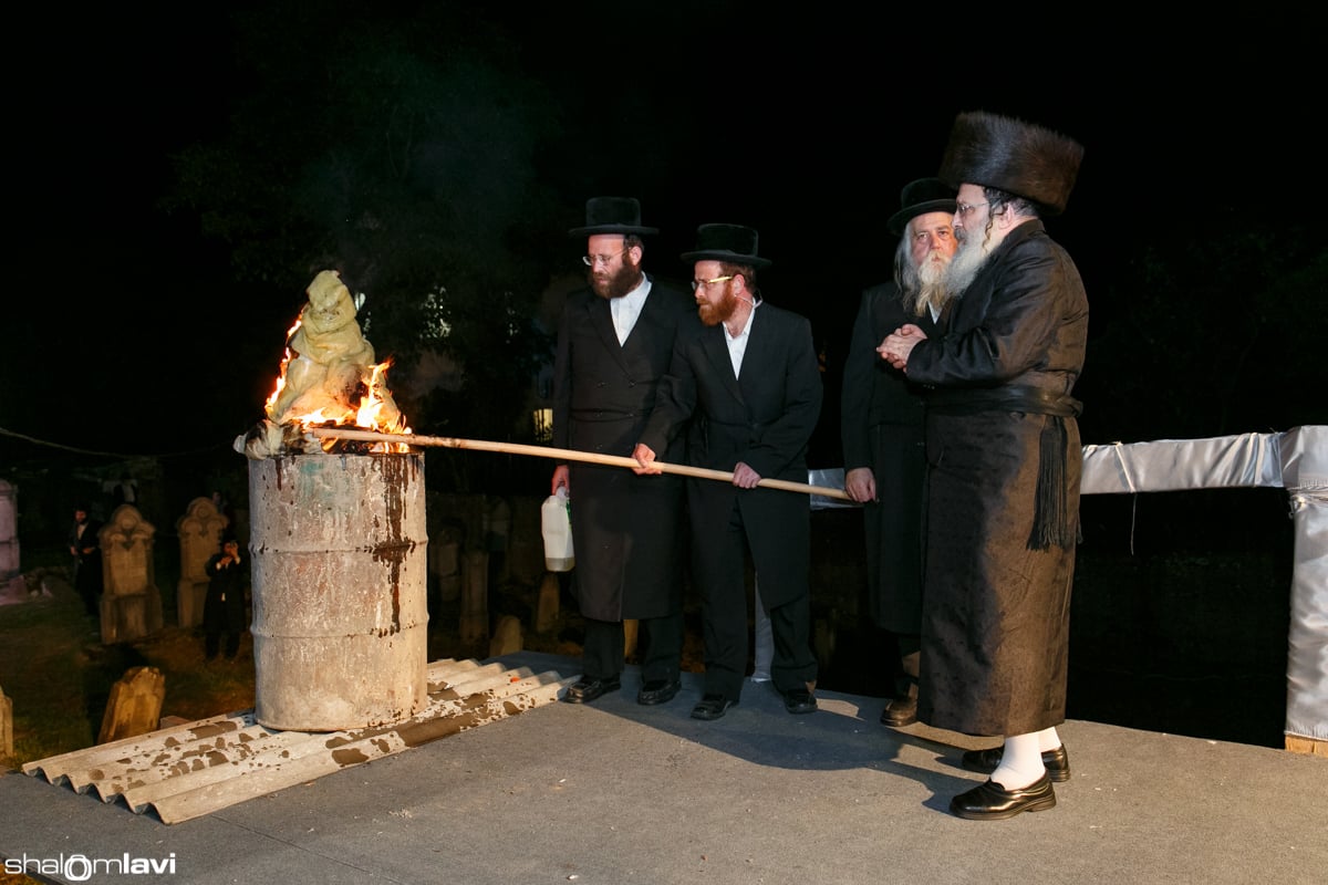 תיעוד ענק: הרבי מנדבורנה הכניס ספר תורה באוקראינה