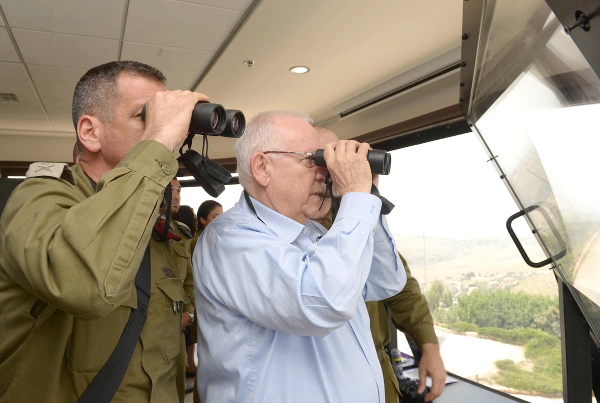 ריבלין בגבול הצפון: אשרי העם שאלו חייליו