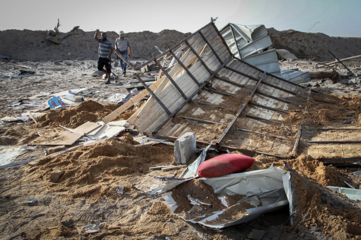 צפו בתמונות: כך נראה האזור שהופצץ בעזה