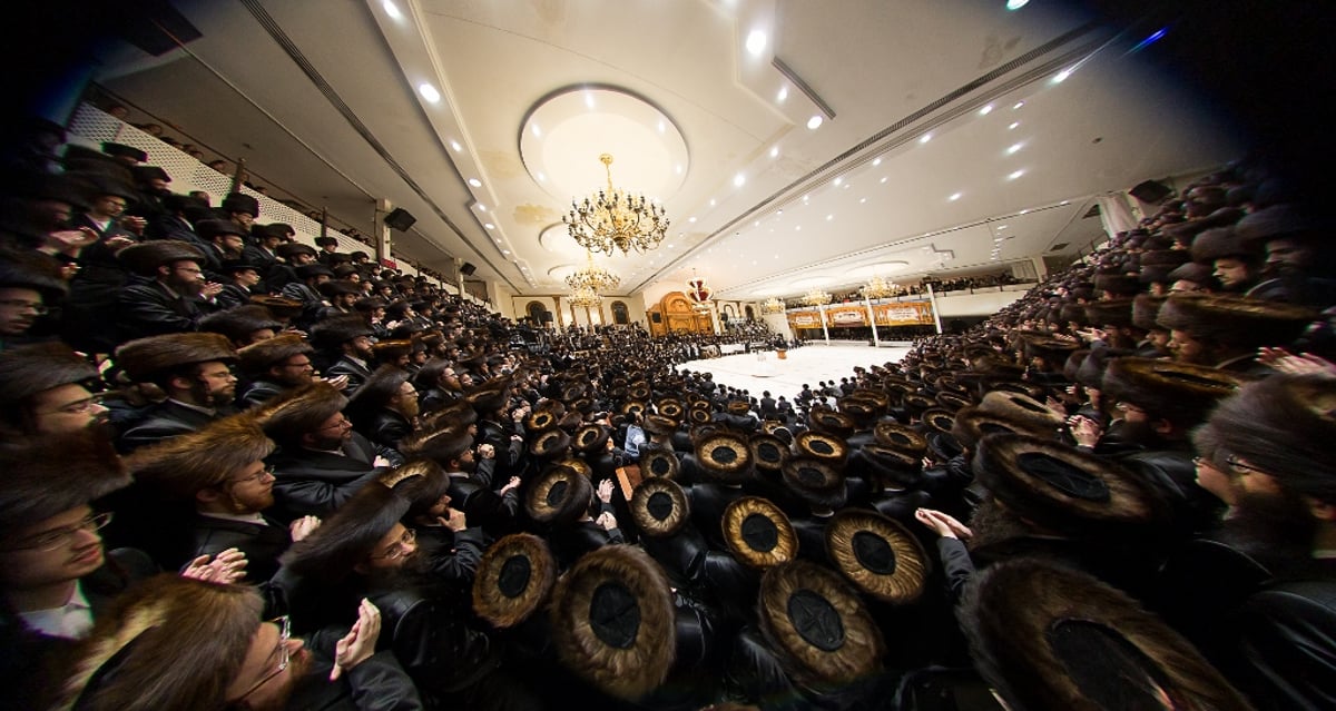 חתונת נכדת האדמו"רים מויז'ניץ וסקווירא • תיעוד ענק