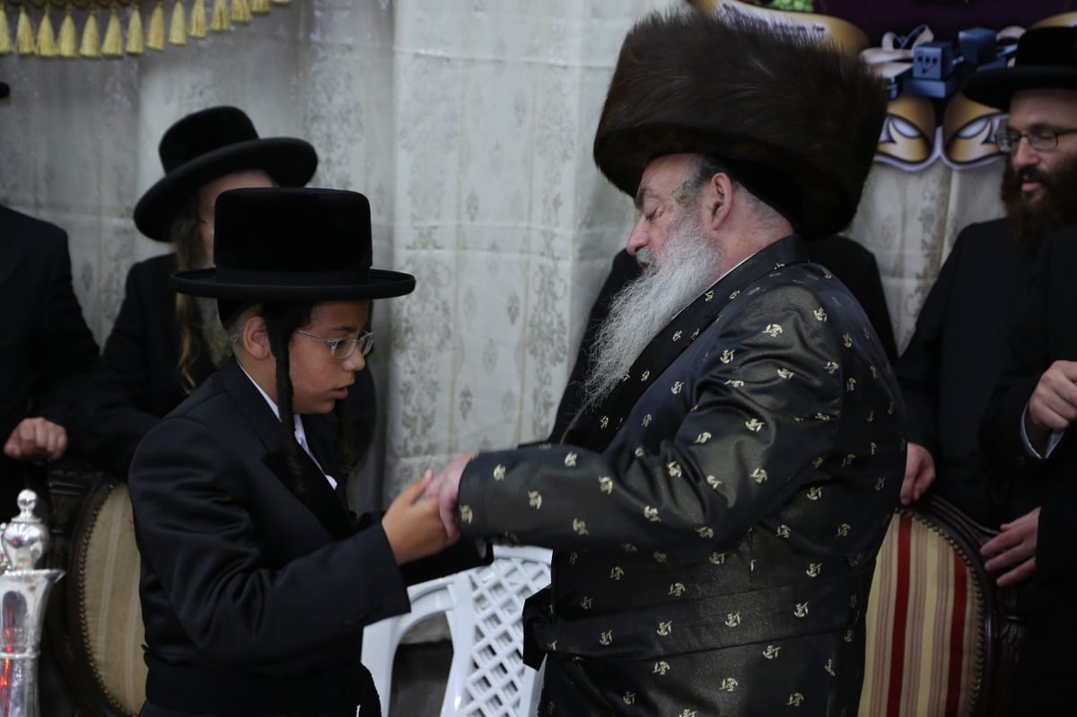 בר מצווה לנכד הרבי מלעלוב • ודאו ותמונות