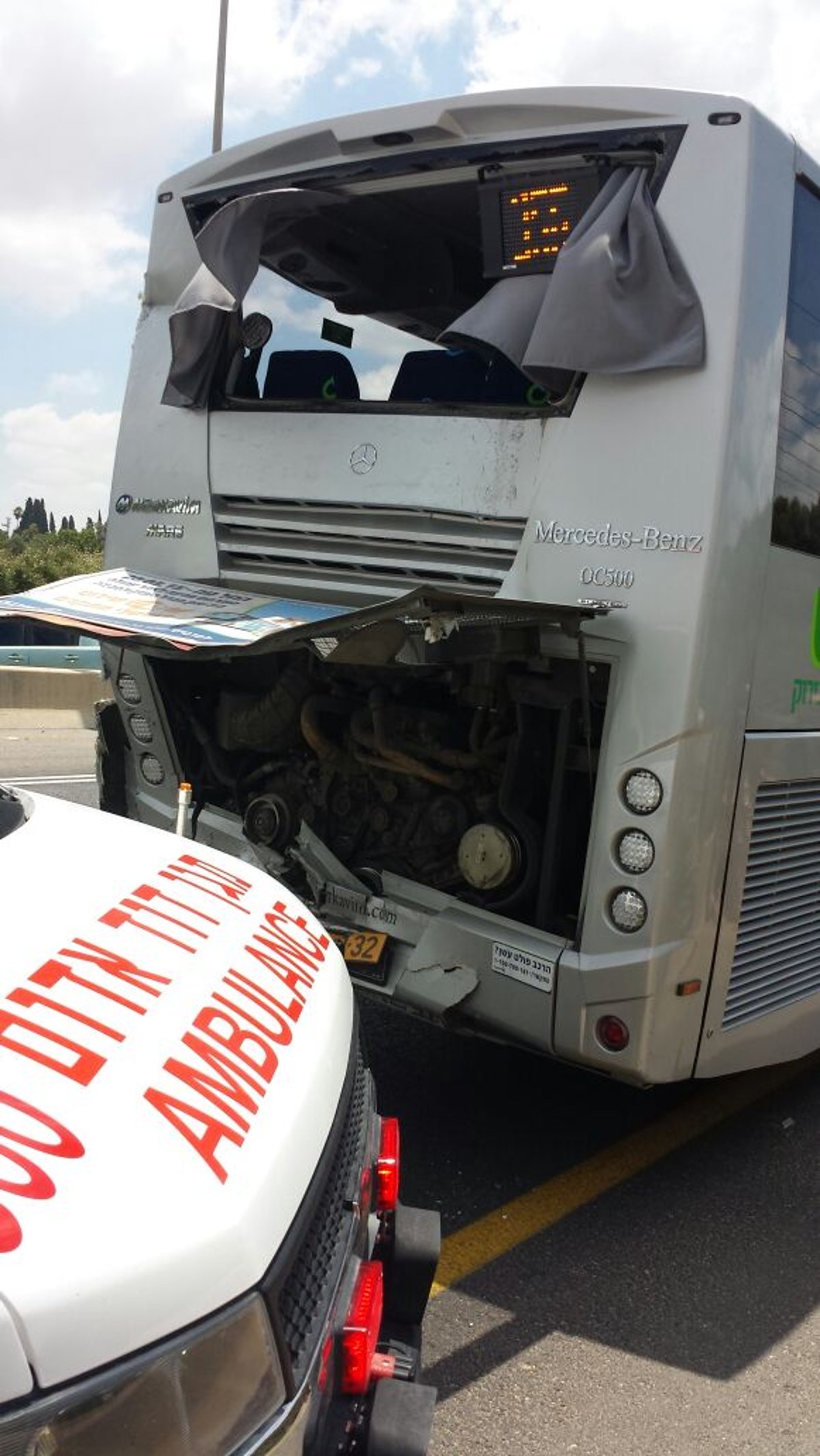 תאונה בין שני אוטובוסים: 20 תלמידות 'בית יעקב' נפצעו