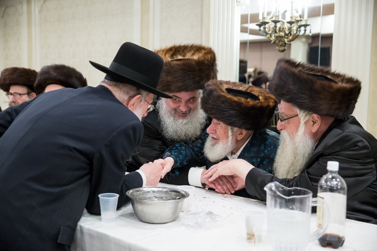 האדמו"רים מסאטמר בחתונה אחת • גלריה