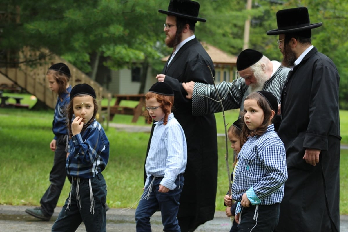 תיעוד: גאב"ד קארלסבורג לומד בנופש בהרים