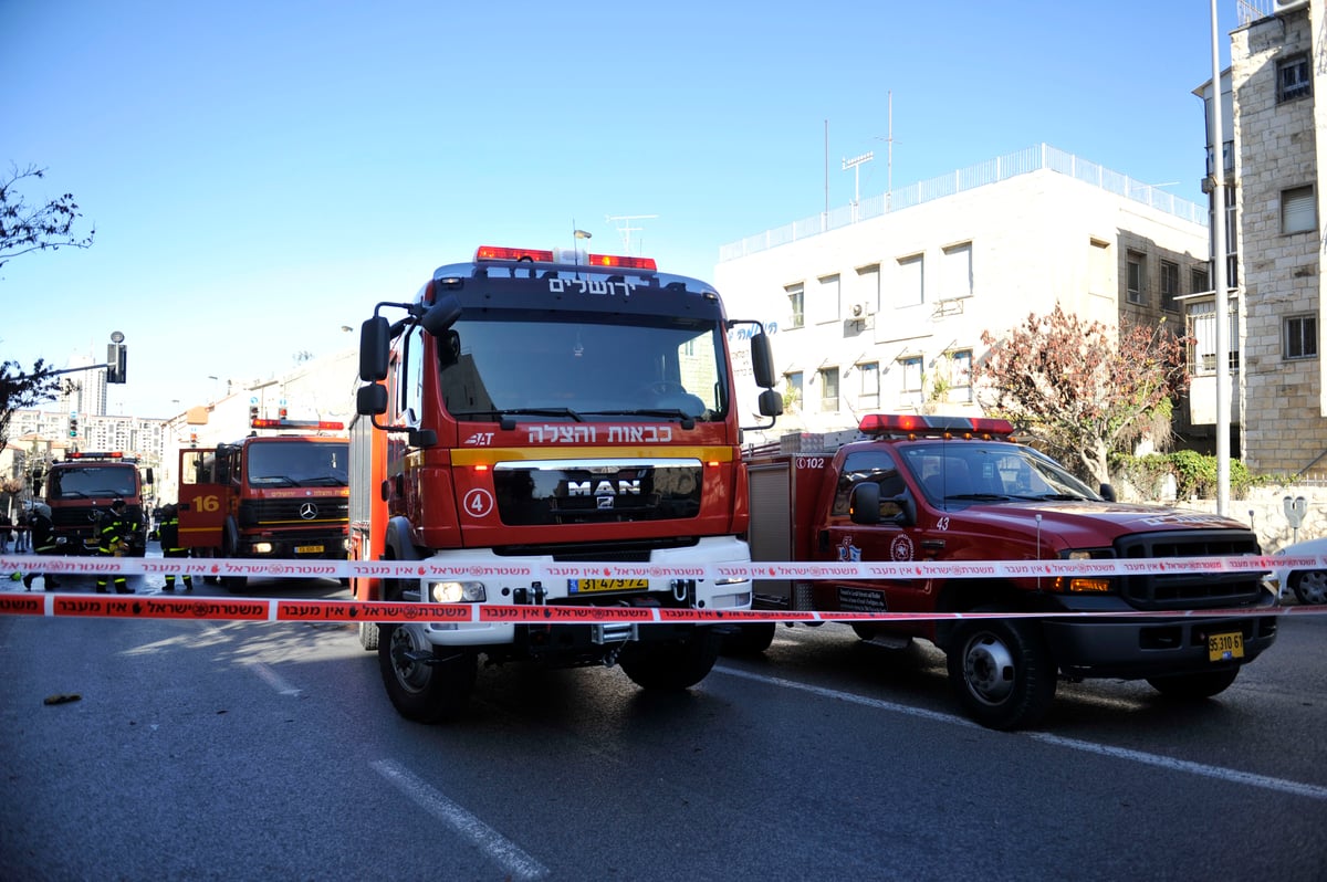 צעיר גנב כבאית מזירת תאונה ופגע ברכבים