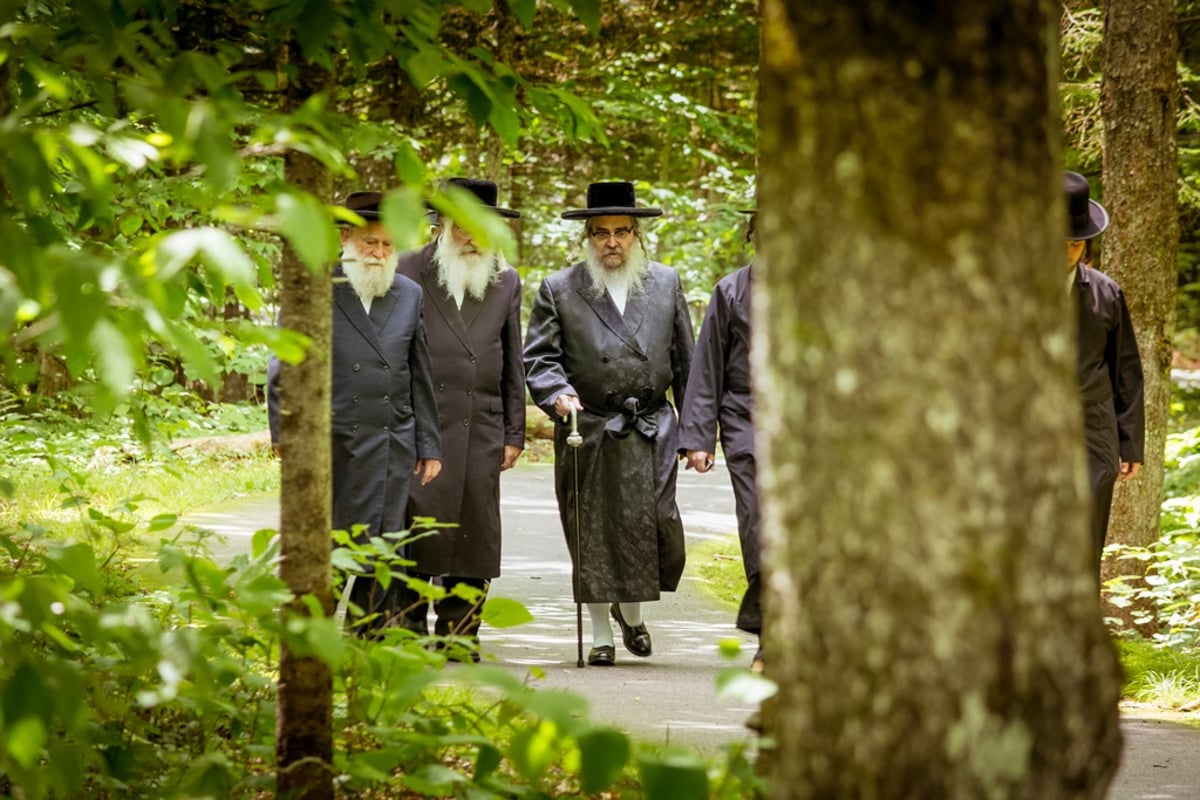 גלריה: הרבי מסאטמר נופש בניו המפשייר