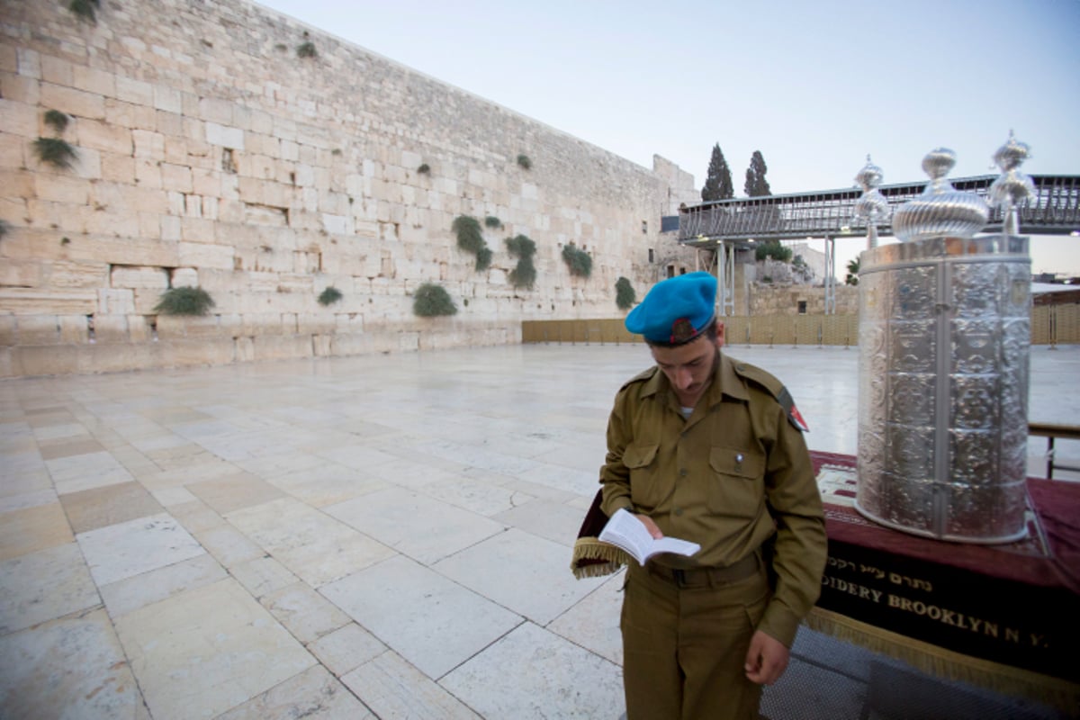 עשרות ספרי תורה הוכנסו בכותל המערבי • גלריה