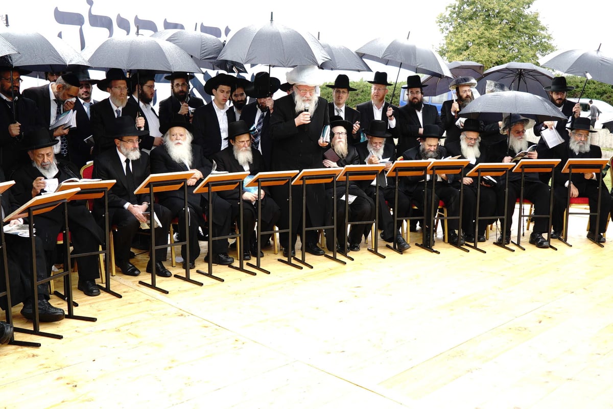 גלריה: תפילת הרבנים על ציונו של החפץ חיים