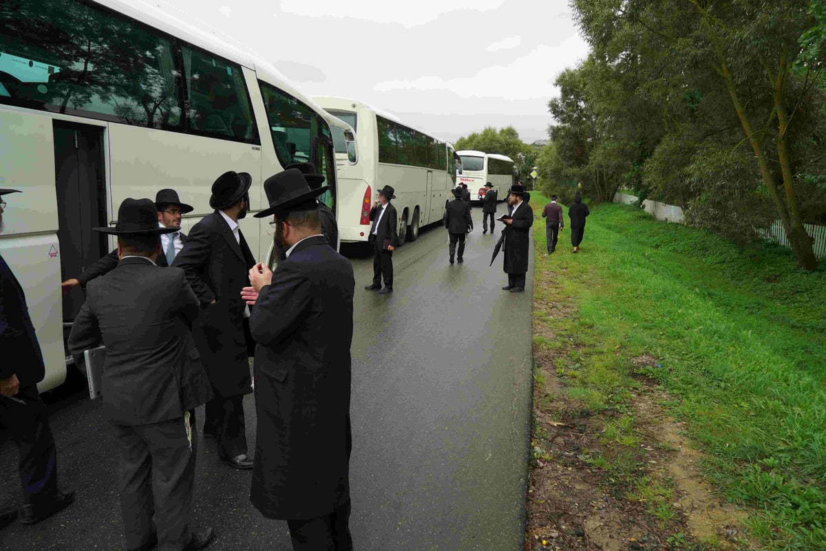 גלריה: תפילת הרבנים על ציונו של החפץ חיים