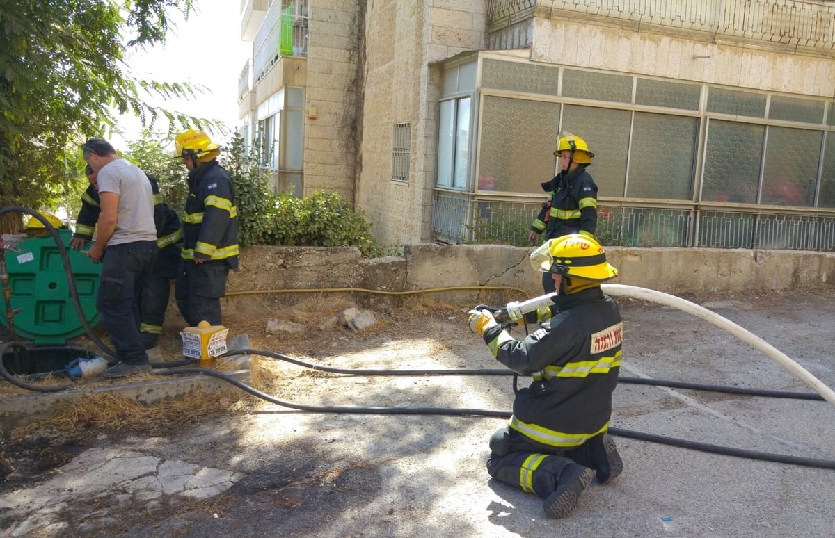 בית וגן: לוחמי האש אטמו דליפה מצובר גז