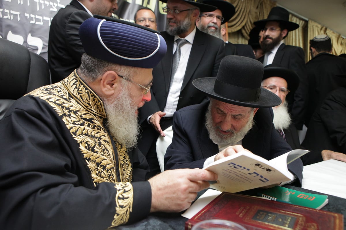 תיעוד: 'הקבלת פני רבו' אצל הראשל"צ הגאון רבי יצחק יוסף