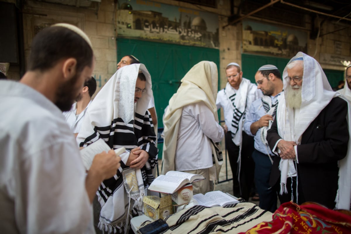 הושענא רבה בכותל המערבי • צפו בגלריה