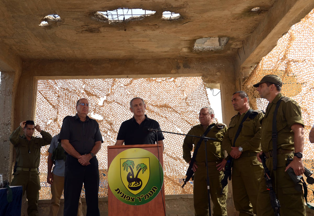 רה"מ נתניהו בגבול עזה: "המצב בשליטה"